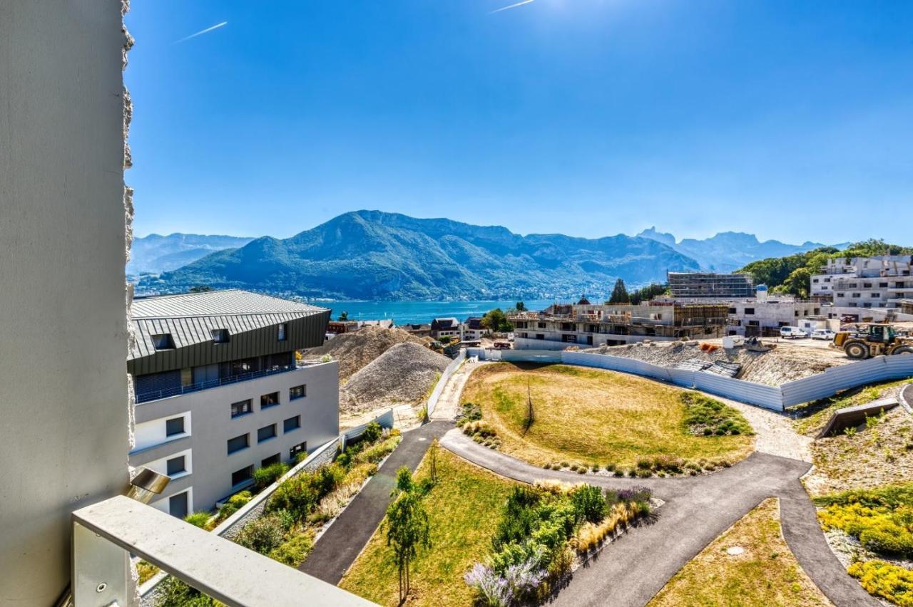 le panorama du lac Annecy Exterior foto
